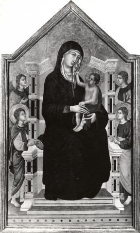 Fondazione Giorgio Cini — Maestro di Badia a Isola - sec. XIV - Madonna con Bambino e angeli — insieme
